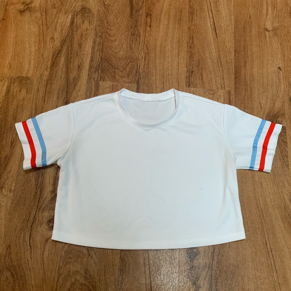 White Comfy Cropped Top